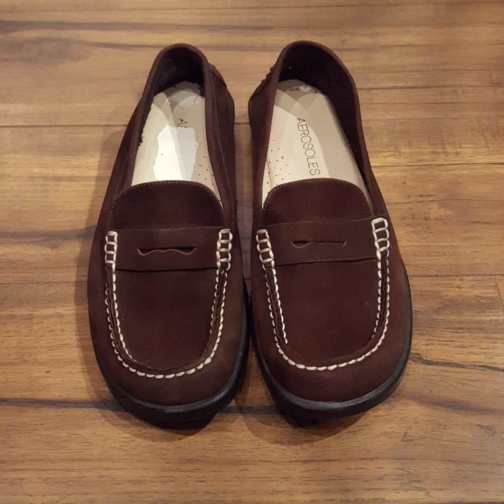 Aerosoles - Brown Suede Loafers‎